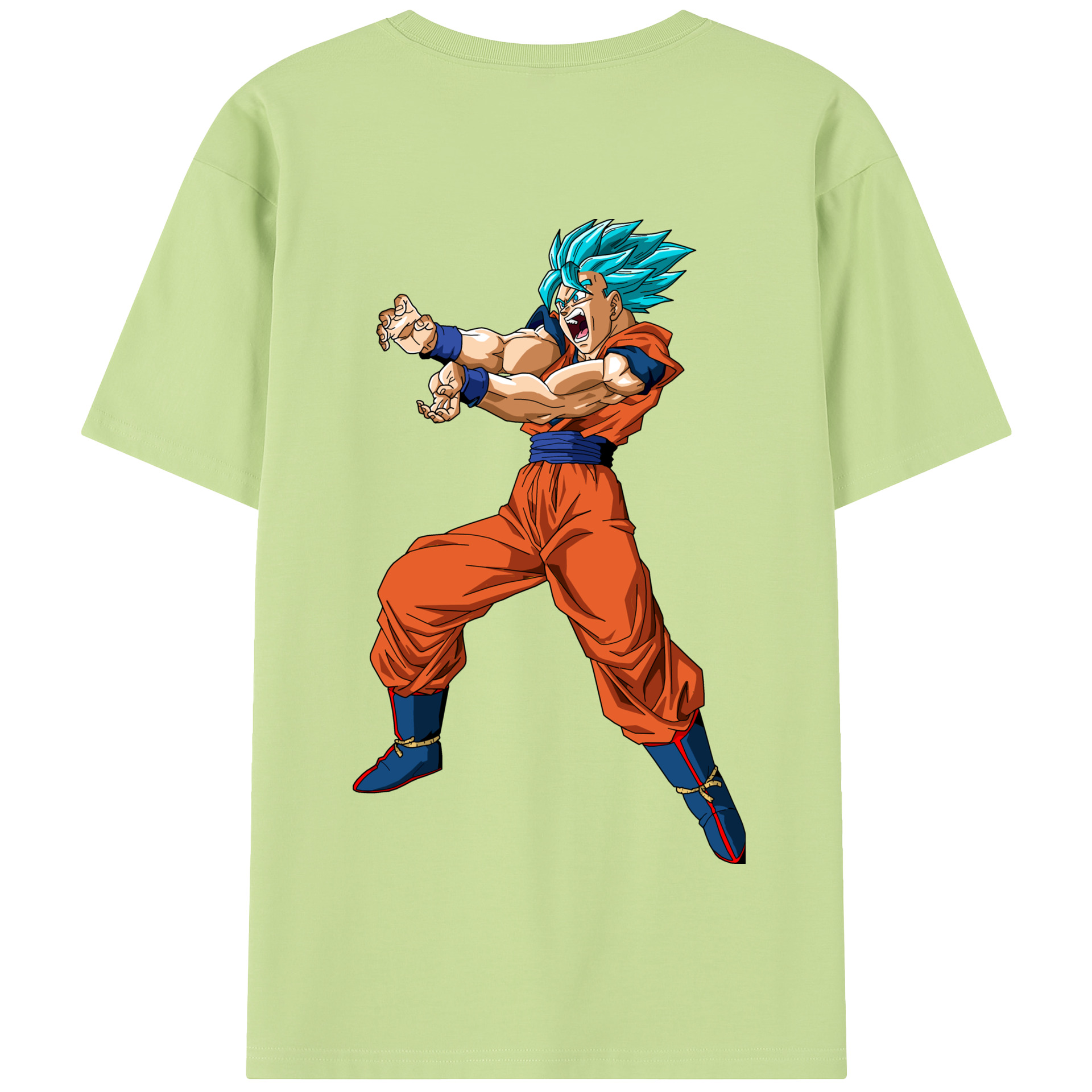 （画像用） ドラゴンボール 孫悟空（そん ごくう）Son Goku カカロット DRAGON BALL Kakarotto 綿100％半袖Tシャツ（背面プリント）